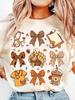 Unisexs Nurse Thanksgiving Medical Turkey Autumn Leaves Sublimation TShirt Cotton Short Sleeve Casual Round Neck Nursing