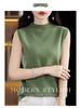 Cross-Border Sleeveless Half-High Collar Women's Slim Knit Camisole - Summer Style Pullover