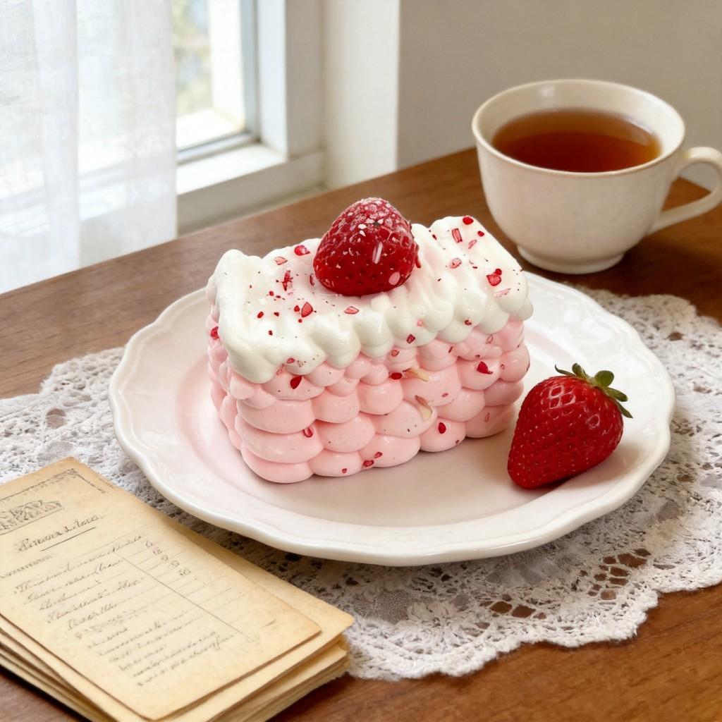 Food Grade Silicone Strawberry Cream Stack Stress Relief Toy For Kids And Adults