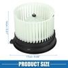 ABSOPRO Heater Blower Part Fan HVAC Blower Motor Fan Assembly for Nissan Rogue and Nissan Sentra White Plastic Motor, Number 27225-EN000, Cage,