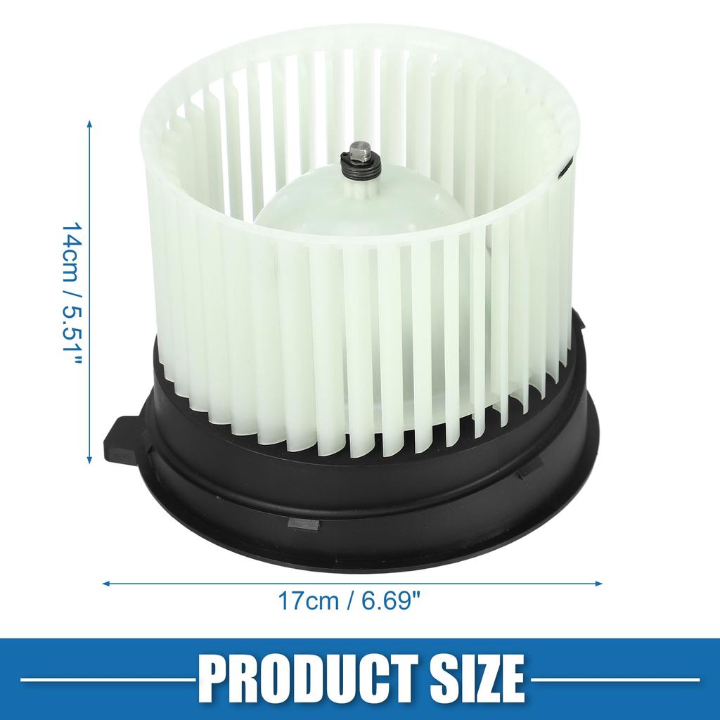 ABSOPRO Heater Blower Part Fan HVAC Blower Motor Fan Assembly for Nissan Rogue and Nissan Sentra White Plastic Motor, Number 27225-EN000, Cage,