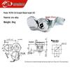 MS705-3A Waterproof Cylindrical Cam Lock for Cabinets, Electrical Control Cabinets, Meter Boxes, and Trash Cans