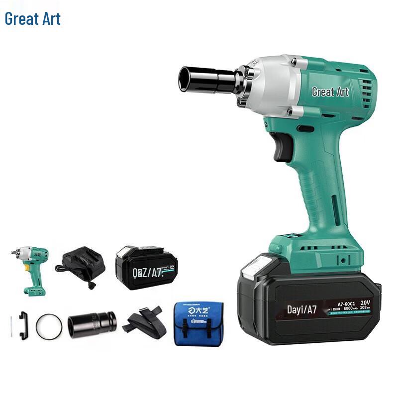 Dayi 380Nm Brushless Electric Impact Wrench A7-6801S CN plug (adapter included)