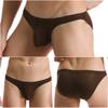 Men's Triangle Underwear Ultra-thin Ice Silk Transparent Comfortable and Sexy Adult Low Waist