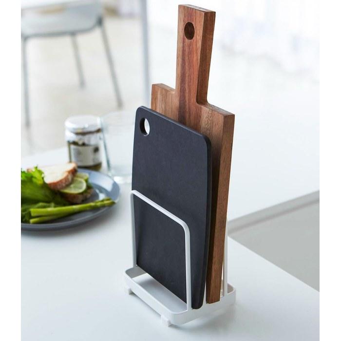 [Yamazaki] Cutting Board Stand White, Approx. W12x D9 x H12cm, Plate, Cutting Board Storage, 2496