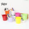 Talos Creative Iron Pen Holder, Rustic Desk Organizer for Office, Metal Pencil Cup Makeup Brushes, Small Storage Bucket Office And Home Use