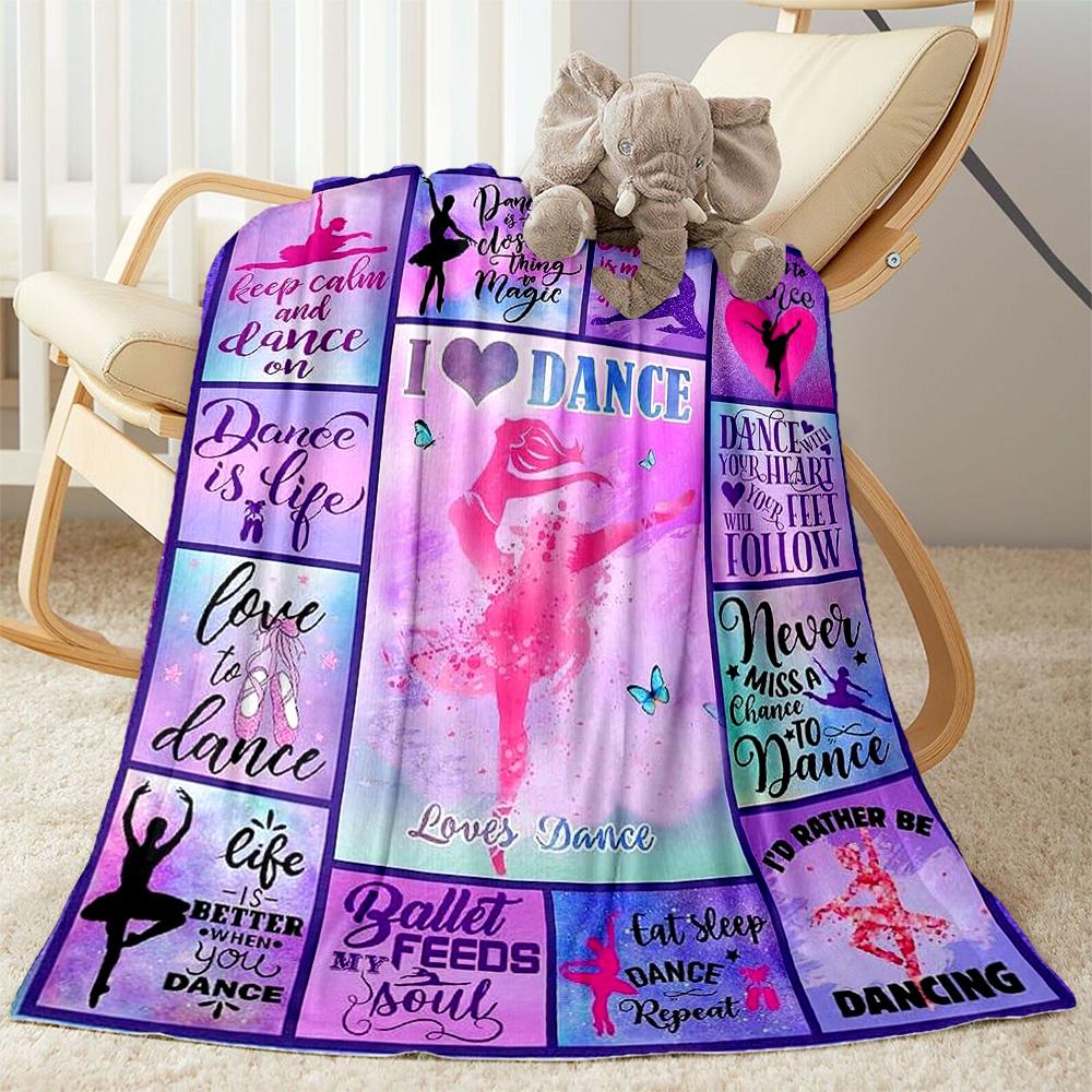 Dance Life Artistry Blankets Are Suitable for Living Rooms, Bedrooms, Camping, and Other Places, Making Them an Ideal Choice for Gifts.