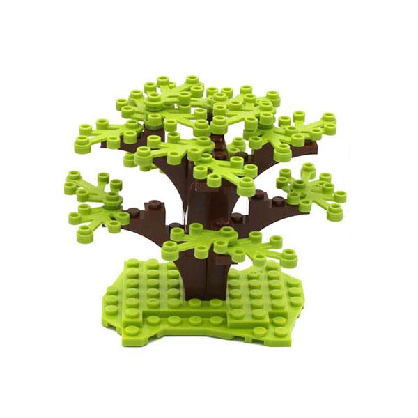 

Diy The Model Tree 31PCs Plant Landscape with The Grass Contain Instructions Compatible with Small Building Block Garden