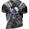 Men's Horror Skull T Shirt 3d Print Skull T Shirts for Men Death Short Sleeve Oversized Tops Tee Shirt Men Clothing 6xl Camiseta