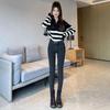 Women's High Waist Stretchy Fluffy Denim Skinny Pants - Winter/Autumn