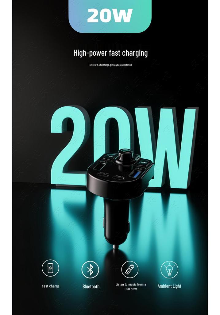 C48 Universal Car Bluetooth Fast Charger