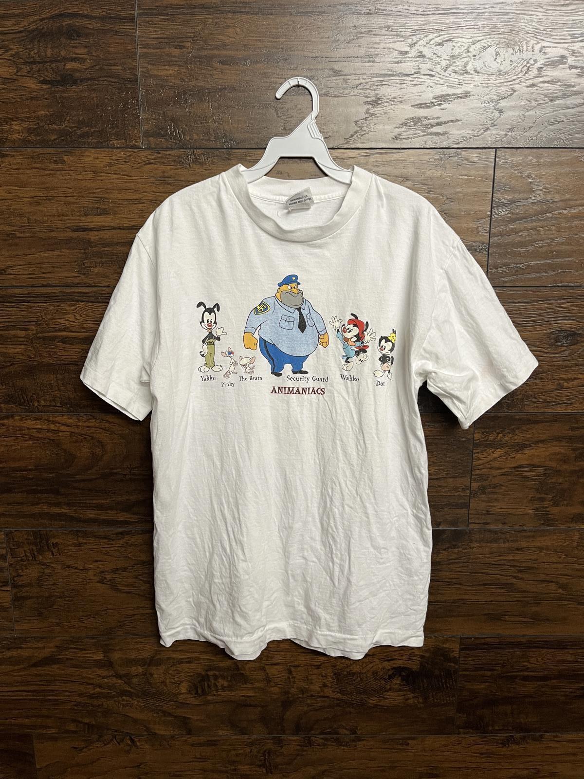 VTG Animaniacs TV Show T-shirt 1993 Promo Cast Tee - L L