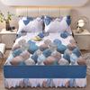 Home Textile Bedding Set Four Seasons Active Printing Double Multi-specification Multi-size Brushed Multi-color Bed Skirt