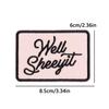 Hats Jeans Sew /Ironing Patch Square Cartoon Letter /Slogan Embroidered Diy Iron On Patches For Clothing Backpack Jackets Badges 