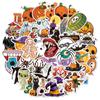 Decorative Decals DIY Pumpkin Stickers Party Decor Halloween Stickers 50pcs/set   Suitcase