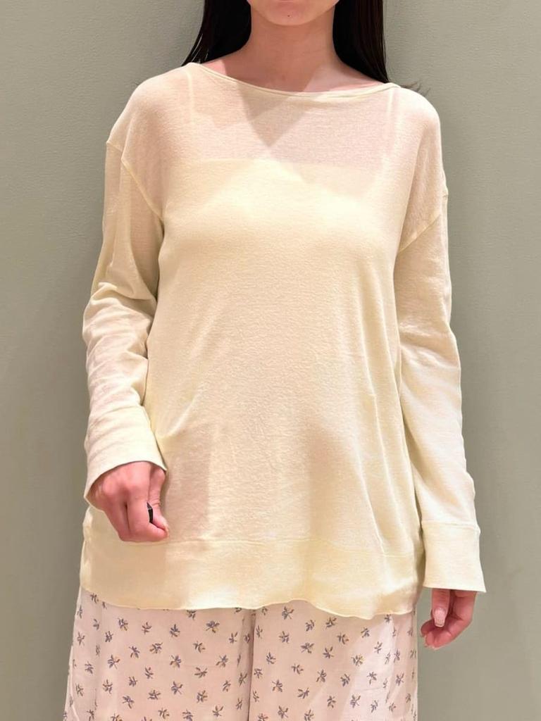 Gelato Pique Sheer Pullover PWCT252357 YEL F Women's