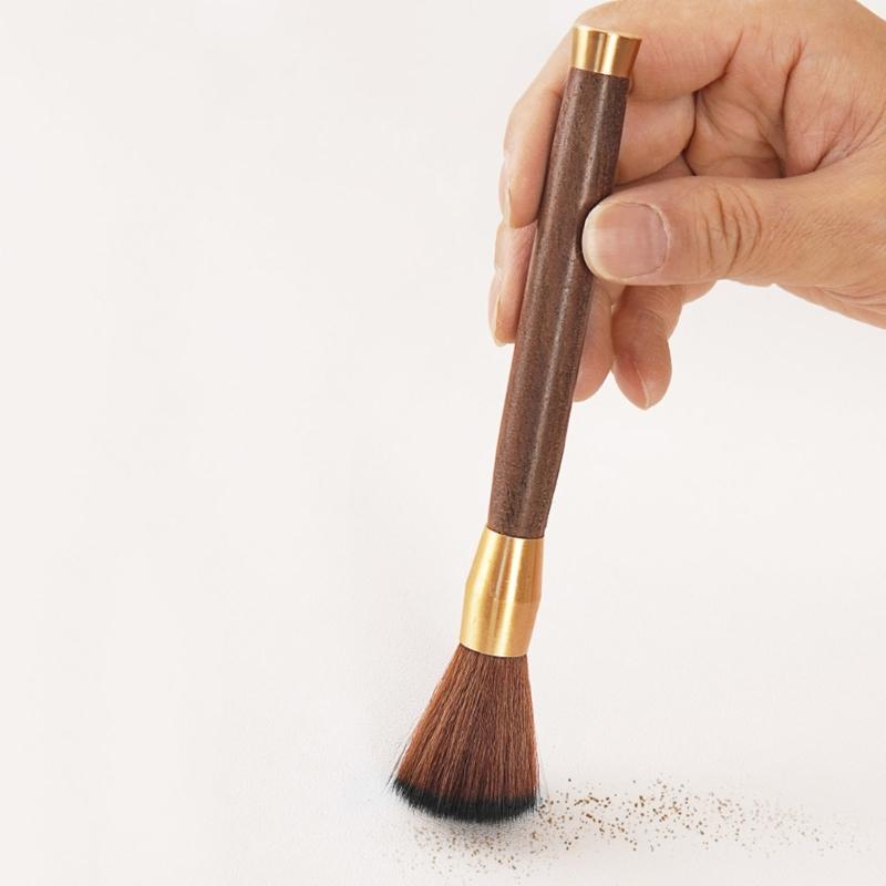 Durable Coffee Cleaning Brush Flexible Espresso Machines Brush Wood Coffee Grinder Brush Perfect for Home and Office