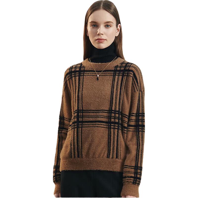 

PORTS Женский вязаный пуловер с круглым вырезом и длинными рукавами S