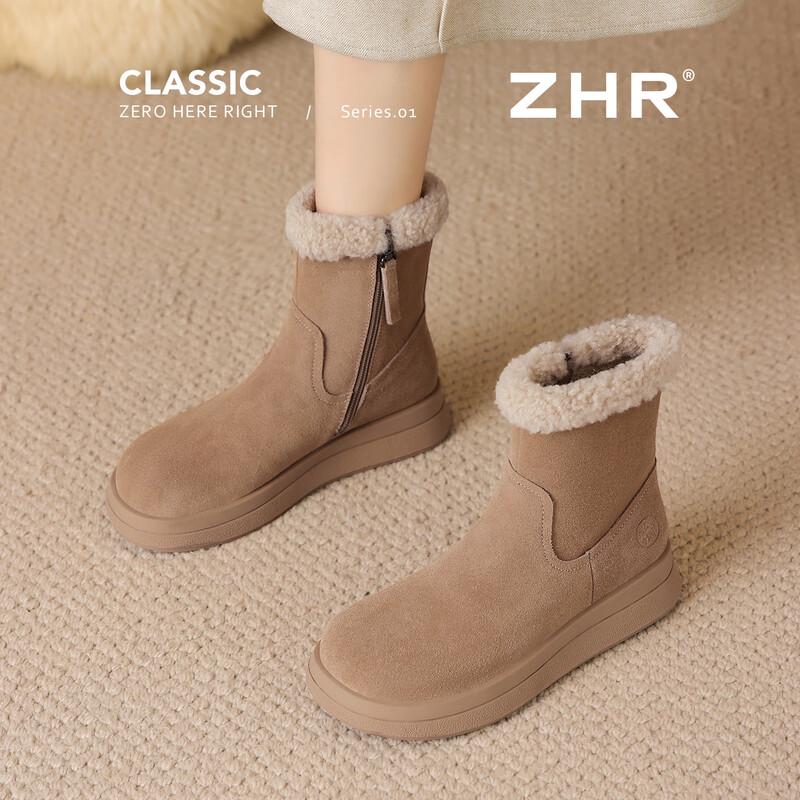 ZHR Women s Plush Winter Ankle Boots EH209B 37