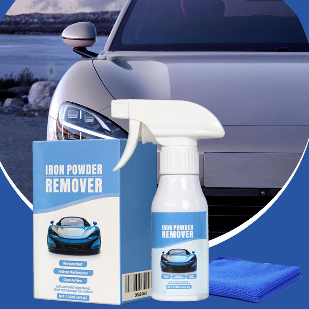 Iron Remover Car Detailing Heavy-Duty Spray Inhibitor 120ml Car Detailing Remover Rust Cleaner For Hardware Bolt Vehicle Truck