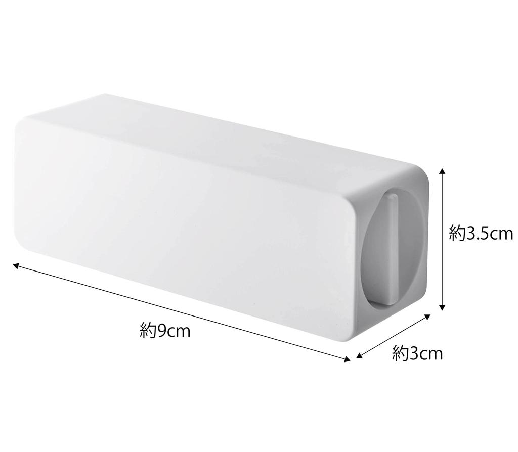 Yamazaki Magnetic Toothpaste Tube W9 X D3 X Tower 5627 To Minimize Holder, White, Approx. H3.5cm, Series, (Designed Waste)