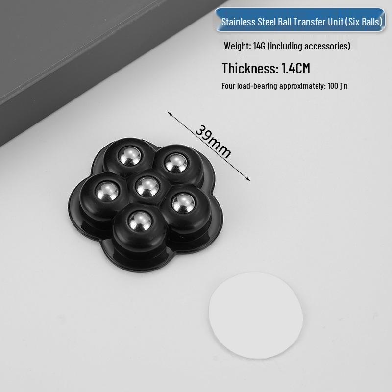 Cicha Samoprzylepna Podstawa Mobilna: Uniwersalne kółko bez wiercenia z pogrubionym łożyskiem kulkowym do użytku domowego