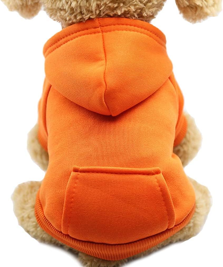Pet Dog Cold Weather Jacket with Pockets Winter Dog Hoodie Warm Puppy Clothes for Large and Small Dogs Chihuahua Clothing, Sweet Gift for Cute Pets