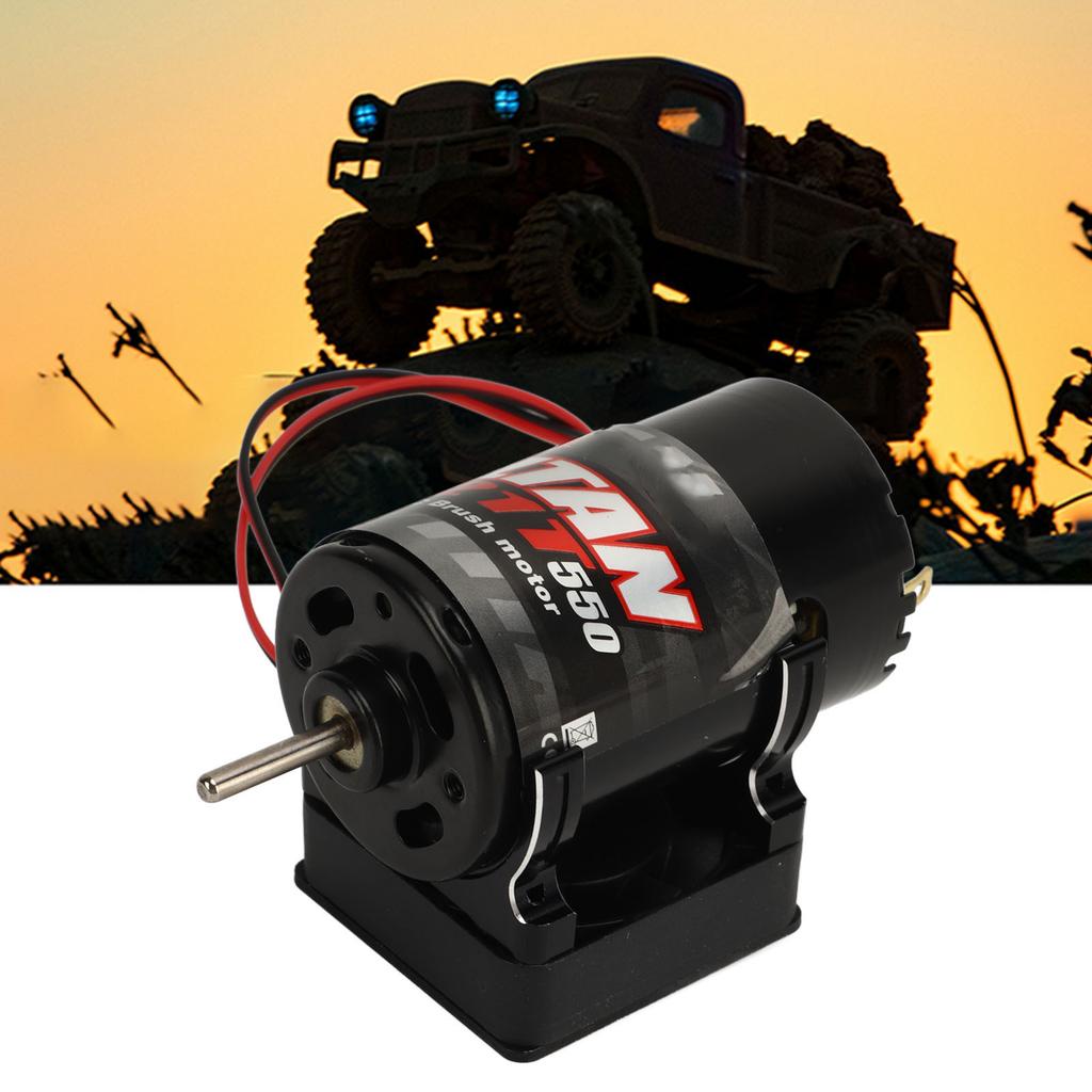 550 Brushed Motor 21T Low Noise Heat Dissipation RC Car Brushed Motor for SCX10 90046