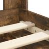 Bed Frame with Storage Space and Headboard Smoked Oak