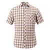 Men S Slim Fit Casual Short Sleeve Plaid Shirt