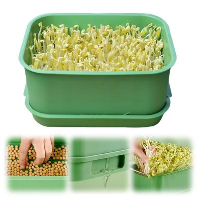 Sprouting Tray Box Vegetable Soilless Pea Bean Seedling Nursery Trays Hydroponics Sprout Plate Seed Sprouter Garden Tools