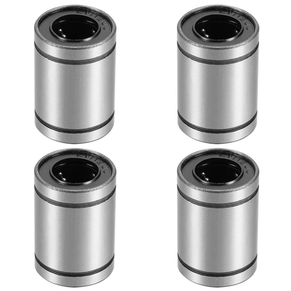 

4Pcs Round Linear Ball Bearings Silver Rods Shaft CNC Parts Bearings Bushing 3D Printer