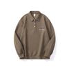 Autumn American Black Polo Shirt Long-Sleeved Sweater Men'S Loose Large Size Heavy Trendy Men'S Lapel Top