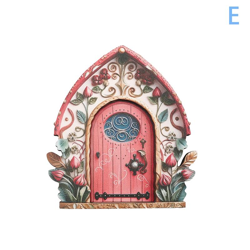 Ξύλινη Πόρτα Νεράιδας Μίνι Πόρτα Ξωτικού Πόρτα Νεράιδας Τέχνη Κήπου Νεράιδων Πόρτες Κήπου Μινιατούρες Διακοσμητικά Για Σπίτι Νεράιδας Δέντρο Εσωτερικού ή Εξωτερικού Χώρου