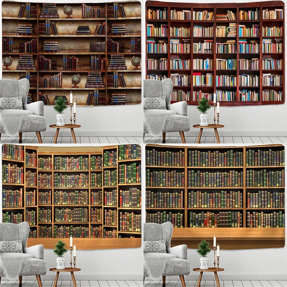 Tapestry Retro Magic Bookcase Tapestry Mysterious Library Tapestries Wall Hanging Art Throw  Bedroom Living Room Home