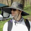Men's Solar-Powered UV Protection Waterproof Fisherman Hat for Summer Outdoor Activities