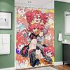 Popular Virtual Singer Kasane Teto Anime Shower Curtain Summer Beach Bathroom Decorative Shower Curtain, Waterproof