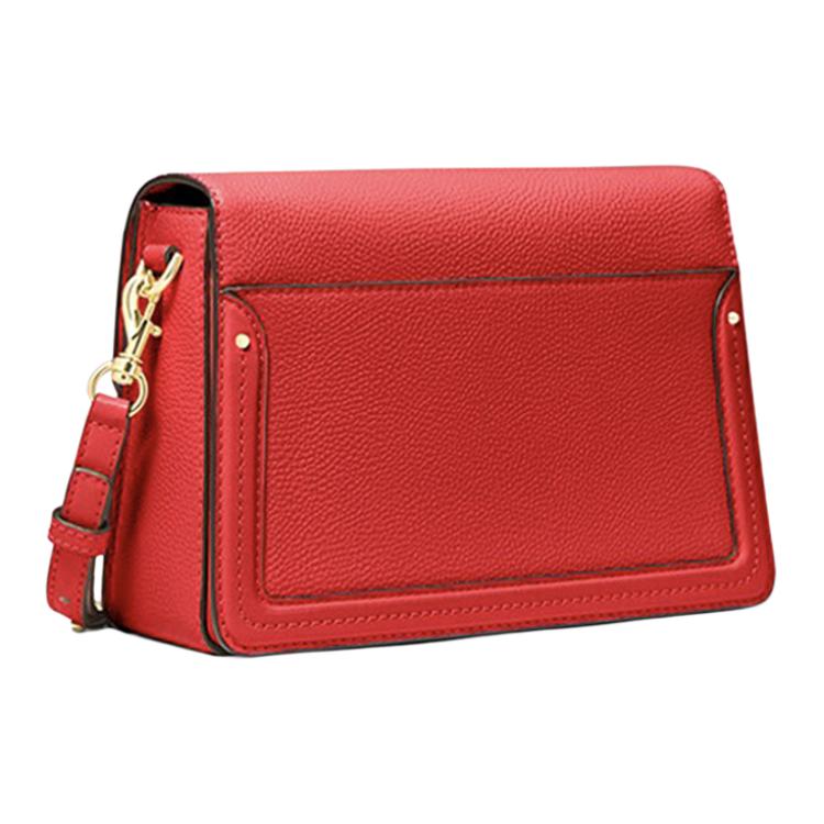 New MICHAEL KORS Jessie Leather Crossbody Bag, Shoulder Bag Medium Women's Red 30F9GI6L2L-BRIGHT-RED