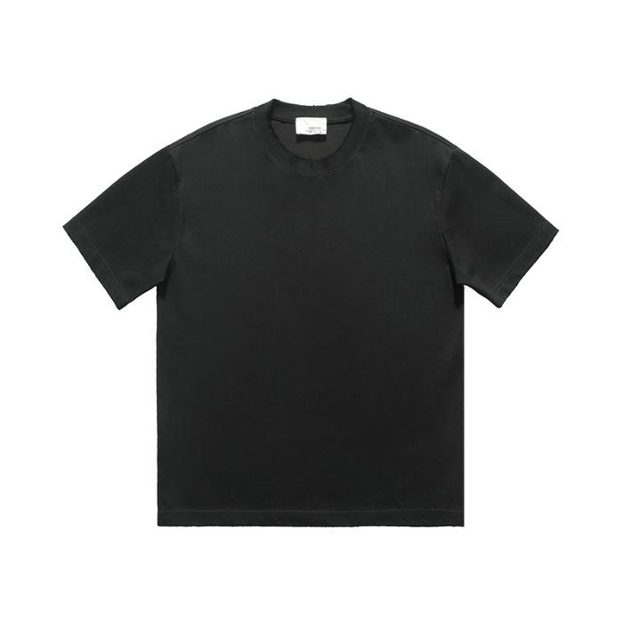 

Мужская свободная, универсальная ретро базовая футболка с короткими рукавами 3XL чёрный