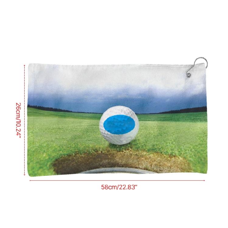 Golf Towel with Clip Sublimation Blank Golf Towel Water Absorption Towel