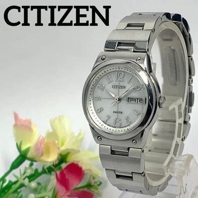 Used 857 [Battery Replacement Required, Cleaned] CITIZEN Ladies Watch Citizen WICCA ECO-DRIVE Calendar Solar Powered Popular