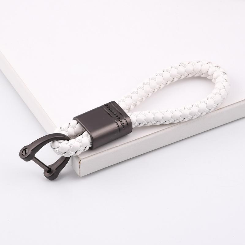 Creative Flower Pass Car Keychain Internet celebrity Key Chain Couple Braided Rope Bag Key Pendant Personalized Gifts