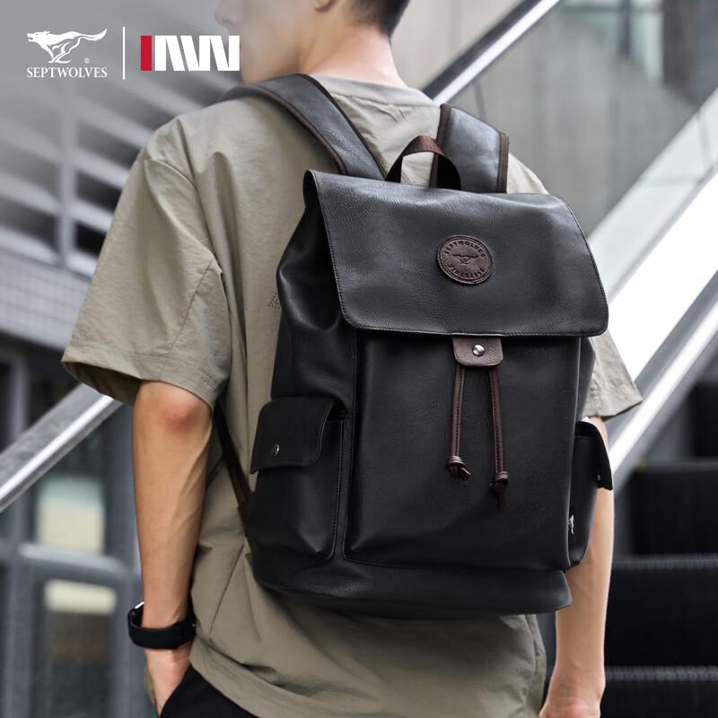 

SEPTWOLVES Men s Casual Travel Laptop Backpack