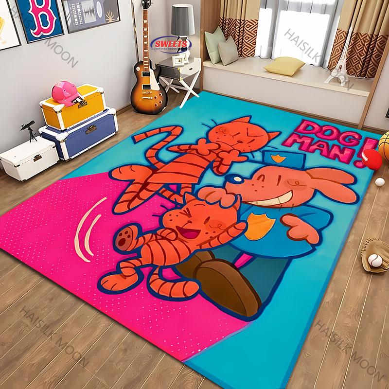 Cartoon D0g M-man Movie Theme Printed Carpet New Release! Rug for Living Room Bedroom,Office Areas,Durable Machine Washable Mat