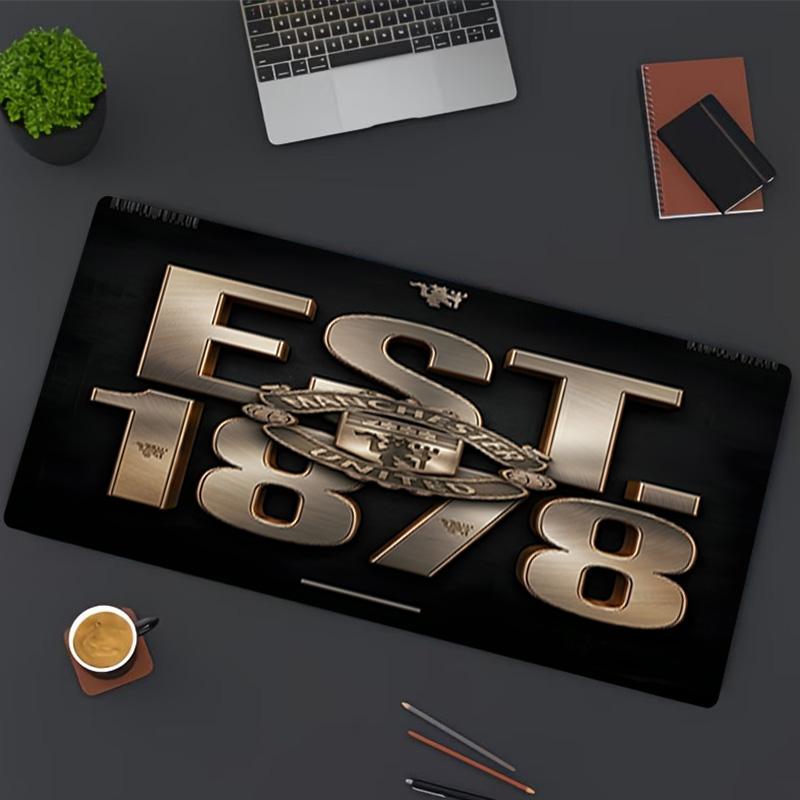 Football team Print Mouse Pad, for Keyboard Pad Laptop PC Mat for Office Home Use, Desk Decor, Perfect Birthday Gift for Gamers