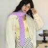 Narrow Cashmere Knitted Scarf Korean Style Winter Neck Warmer Soft Dopamine Dot Scarf  Daily