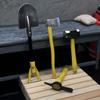 Kit di attrezzi decorativi a forma di pala, martello, ascia, piccone in metallo per auto RC SCX10 -4 D90