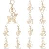 Exquisite Women Capital Letters Charms Keychain Initial 26 A-Z Butterfly Rhinestone Keyring Bag Decoration Pendant Girl Gift