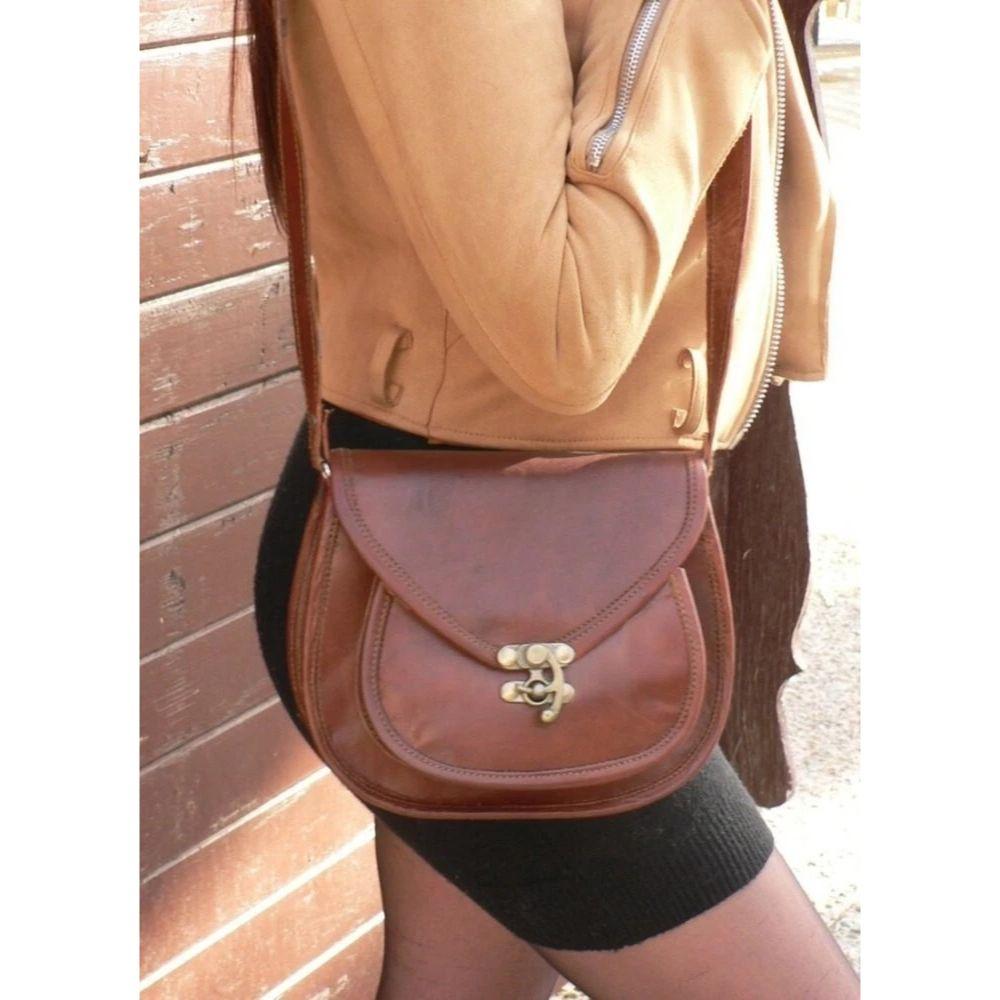 Ручная работа Новая Женская Винтажная Кожаная Сумка Мессенджер Кроссбоди Ручная работа Кошелек 9 x 7 x 3 in 5840₽