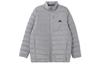 Down Jackets Men's Gray Stand Collar Moderate Down Jacket HZ6069